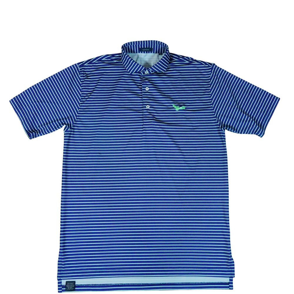 Turtleson Performance Blue Striped Eagle Logo Gol… - image 3